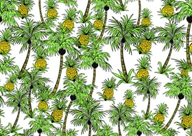 椰树腰果花几何女装