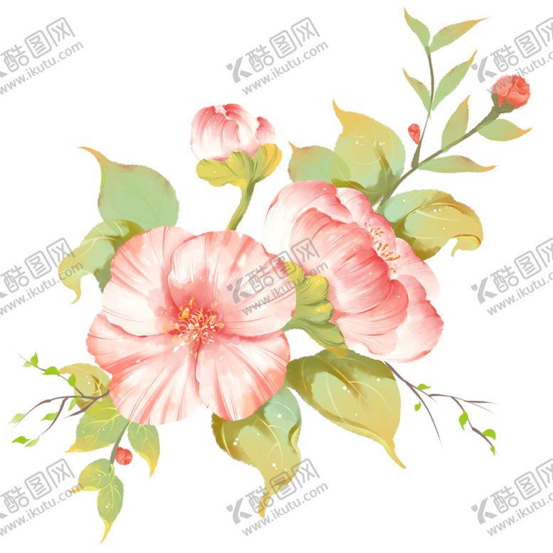 编号：70215301170553015695【酷图网】源文件下载-粉色花朵元素