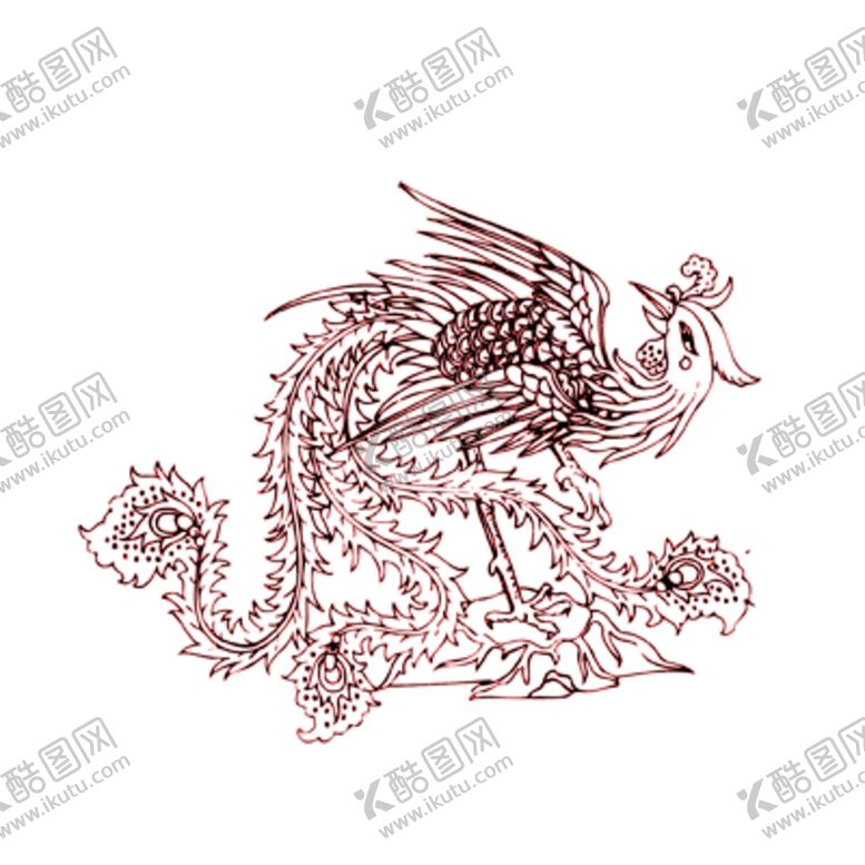 编号：41222210131509559661【酷图网】源文件下载-手绘水彩凤凰