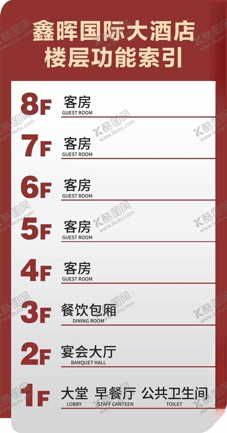 编号：40143902251130152590【酷图网】源文件下载-楼层索引导向牌