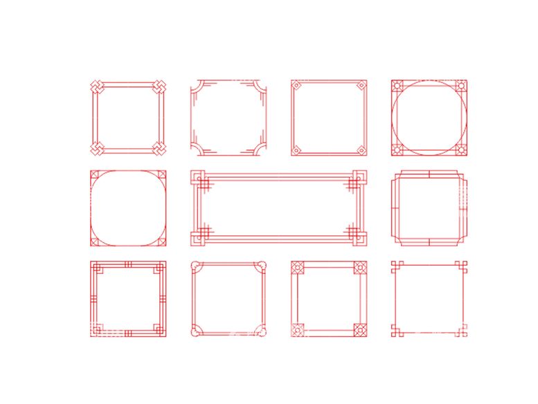 编号：96732110110827239316【酷图网】源文件下载-中式边框