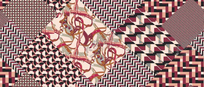 编号：59034307010406316054【酷图网】源文件下载-腰果格子花