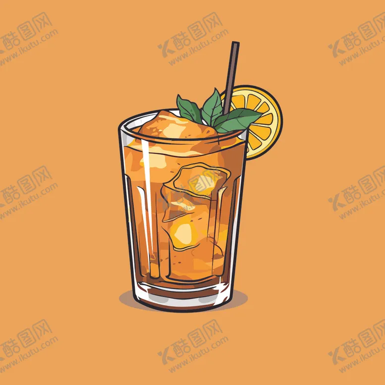 编号：83713502050022347289【酷图网】源文件下载-鸡尾酒饮料卡通绘画儿童插画