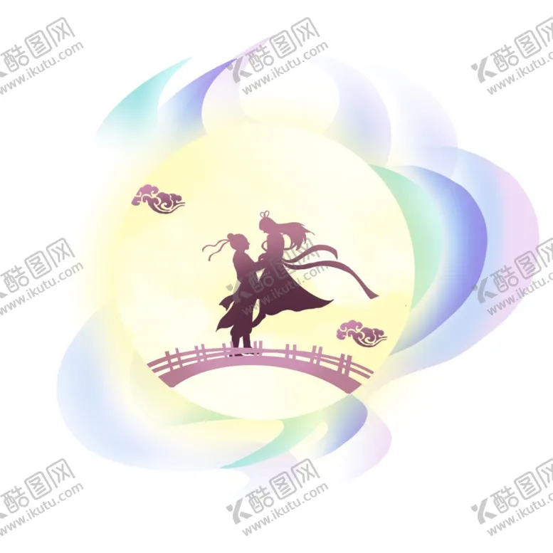 编号：15990702172251174764【酷图网】源文件下载-织女七夕情人节素材
