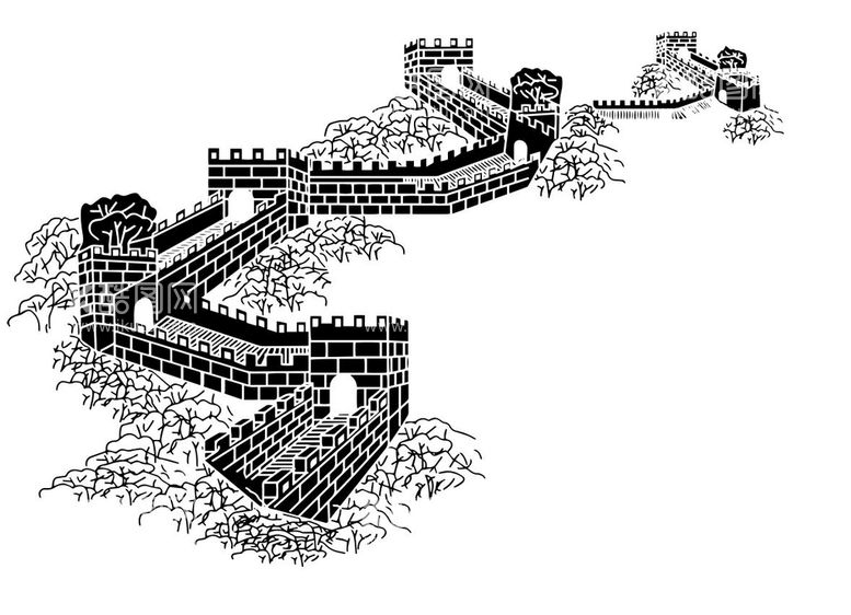 编号：21454211132122019597【酷图网】源文件下载-长城矢量图