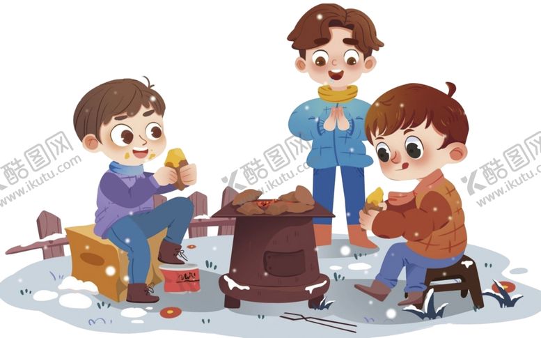编号：69590811302252076387【酷图网】源文件下载-烤地瓜卡通插画