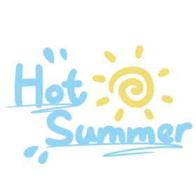 夏季英文字体字形主题素材