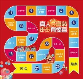 真人大富翁游戏地贴