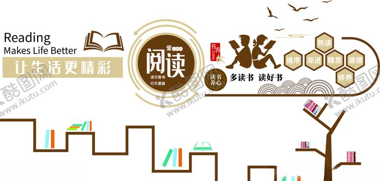 编号：87667705151124467533【酷图网】源文件下载-书吧企业文化墙