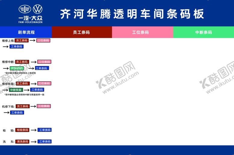 编号：68766103150245315654【酷图网】源文件下载-透明车间条码板