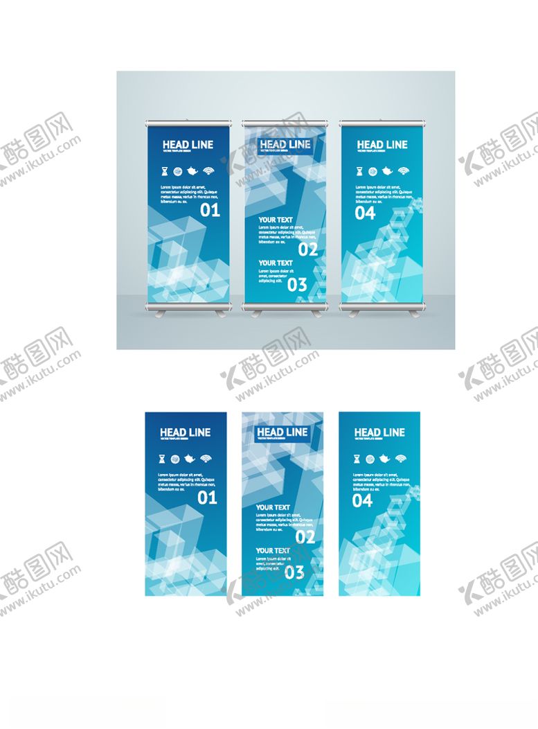 编号：73154407010637113932【酷图网】源文件下载-科技展架