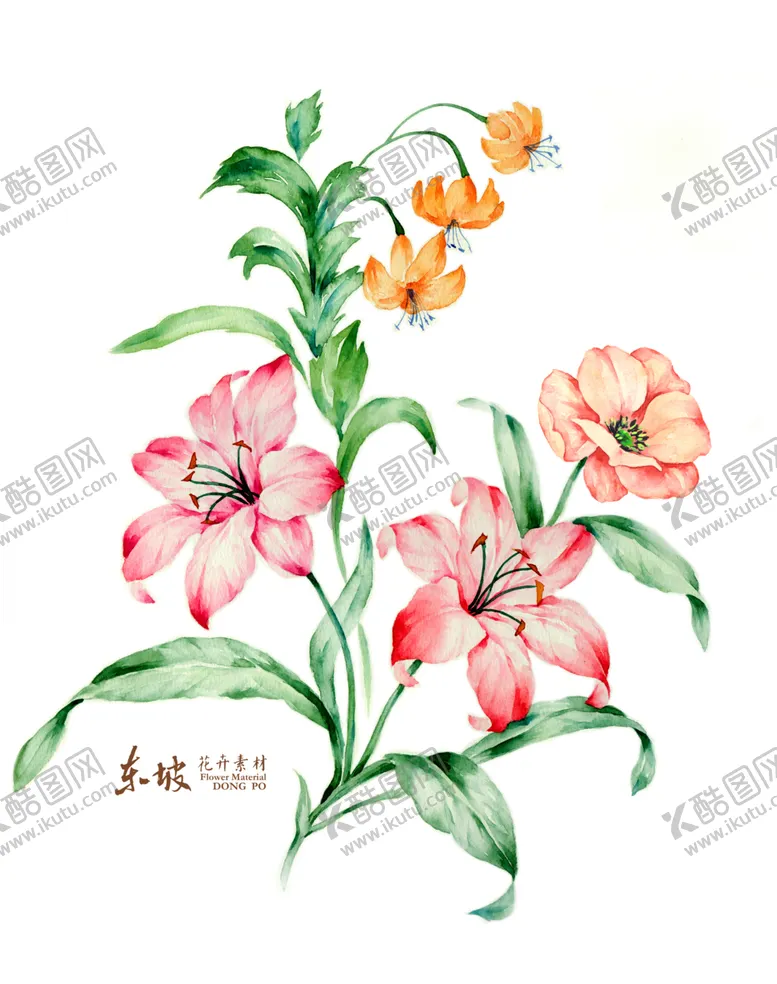 编号：73468804210506034905【酷图网】源文件下载-手绘花