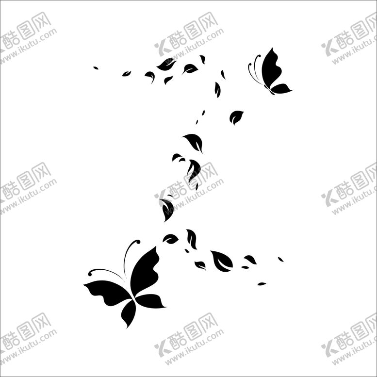 编号：45587912250759095692【酷图网】源文件下载-蝴蝶落叶