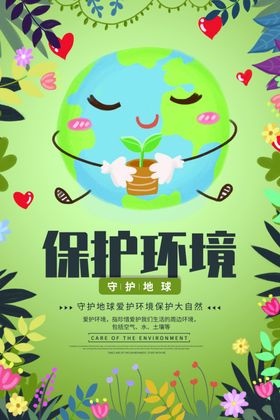 保护环境公益宣传海报素材