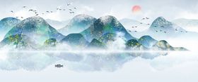 水墨山水画