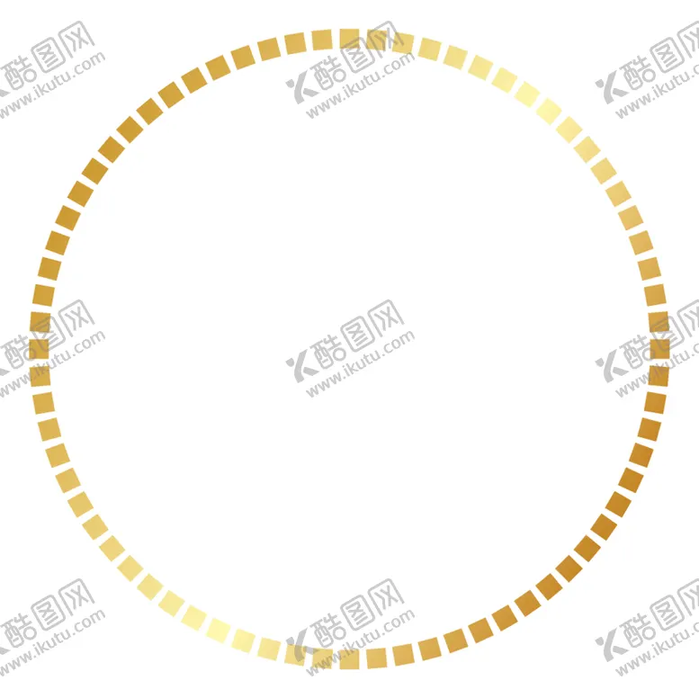 编号：24001012092354108024【酷图网】源文件下载-圆形金边素材