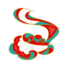 祥云图图标彩色边框