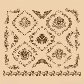 复古花纹图案设计