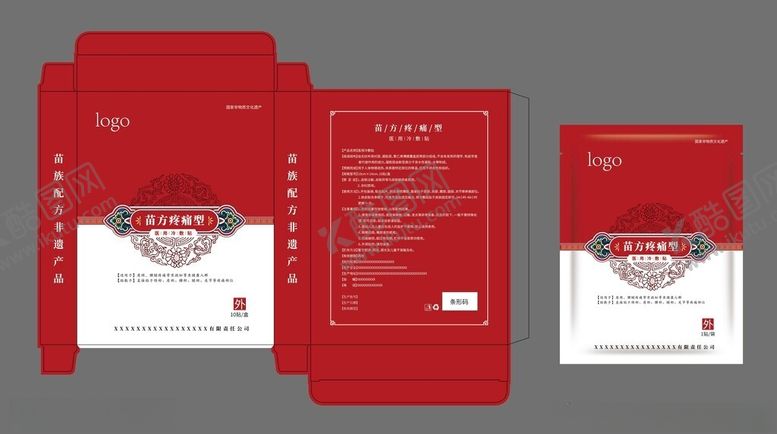 编号：51724504031358379473【酷图网】源文件下载-医用冷敷贴包装盒