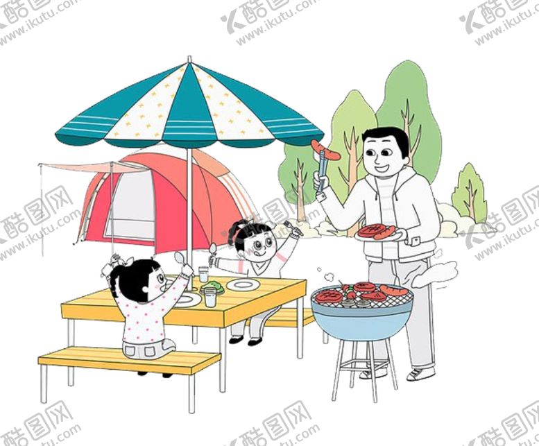 编号：12194410021838491777【酷图网】源文件下载-父亲节插画