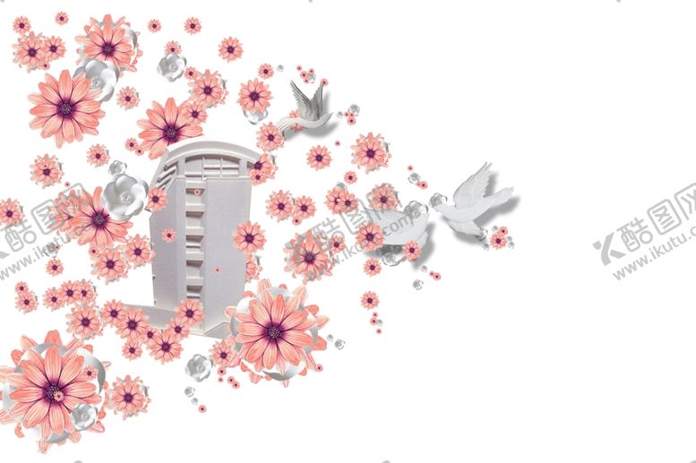 编号：34267710101124561973【酷图网】源文件下载-花鸽子合成