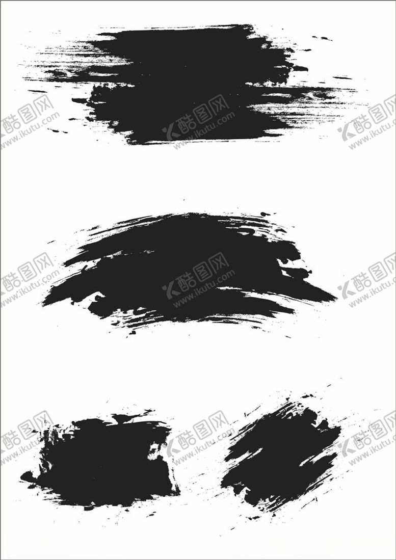 编号：42729102172022528949【酷图网】源文件下载-墨水笔刷元素