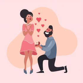 卡通人物求婚