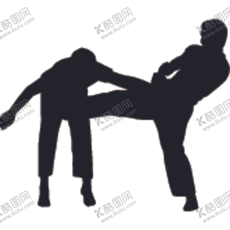 编号：88214506300709026504【酷图网】源文件下载-武术格斗剪影