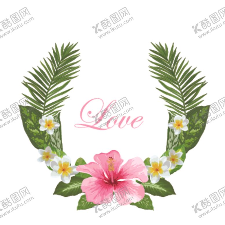 编号：16206309161557094417【酷图网】源文件下载-北欧小清新花圈花环