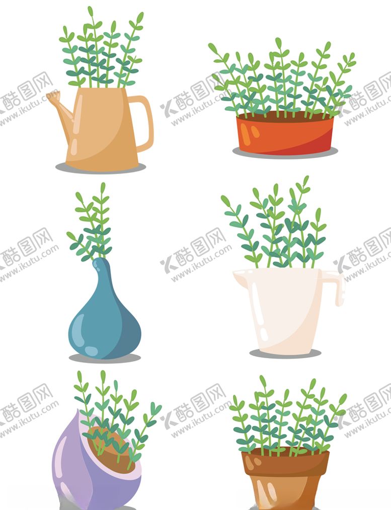 编号：64385110281726451583【酷图网】源文件下载-绿植小盆栽