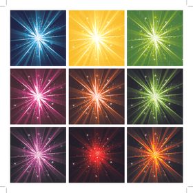 多色星光矢量图