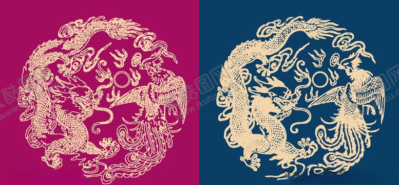 编号：66573610162312076852【酷图网】源文件下载-圆形底纹中国风矢量纹饰