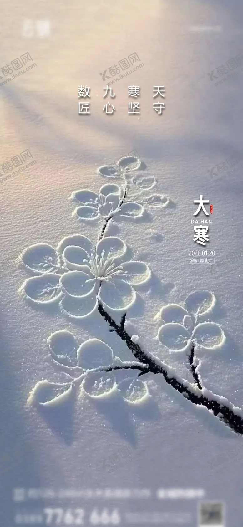 编号：51533001161352287893【酷图网】源文件下载-地产2025大寒节气海报