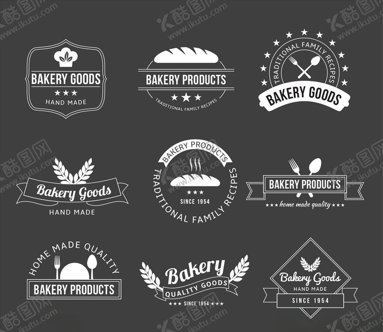 编号：96359210211807502981【酷图网】源文件下载-黑白面店徽标