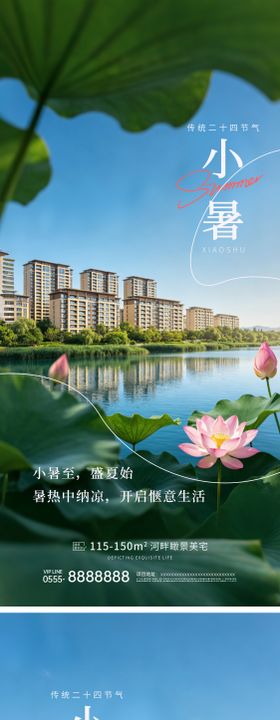 地产小暑节气海报