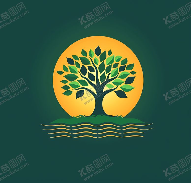 编号：40813401190424575669【酷图网】源文件下载-树元素logo