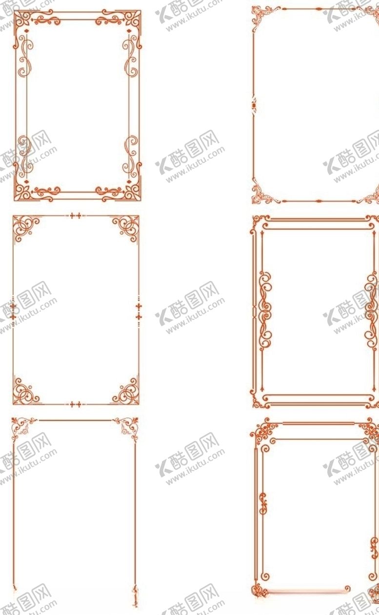 编号：16425309161836492142【酷图网】源文件下载-花纹欧式边框