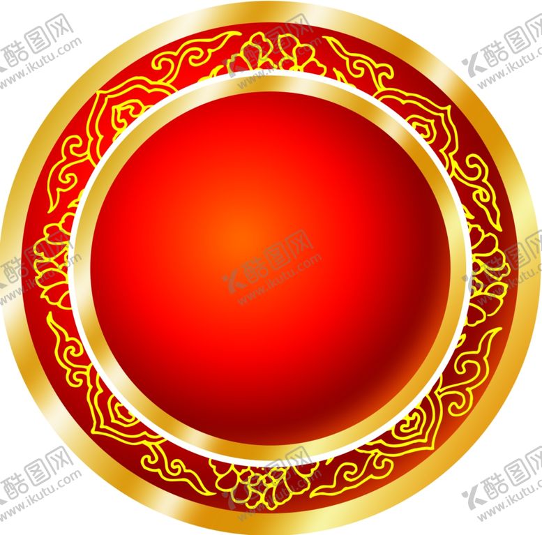 编号：60756005080253364905【酷图网】源文件下载-传统花纹艺术创意圆框