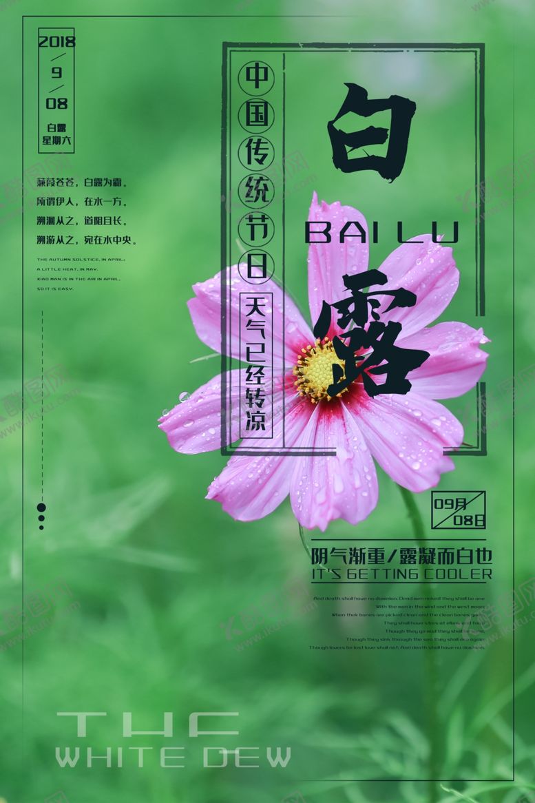 编号：54605909251153159550【酷图网】源文件下载-白露海报