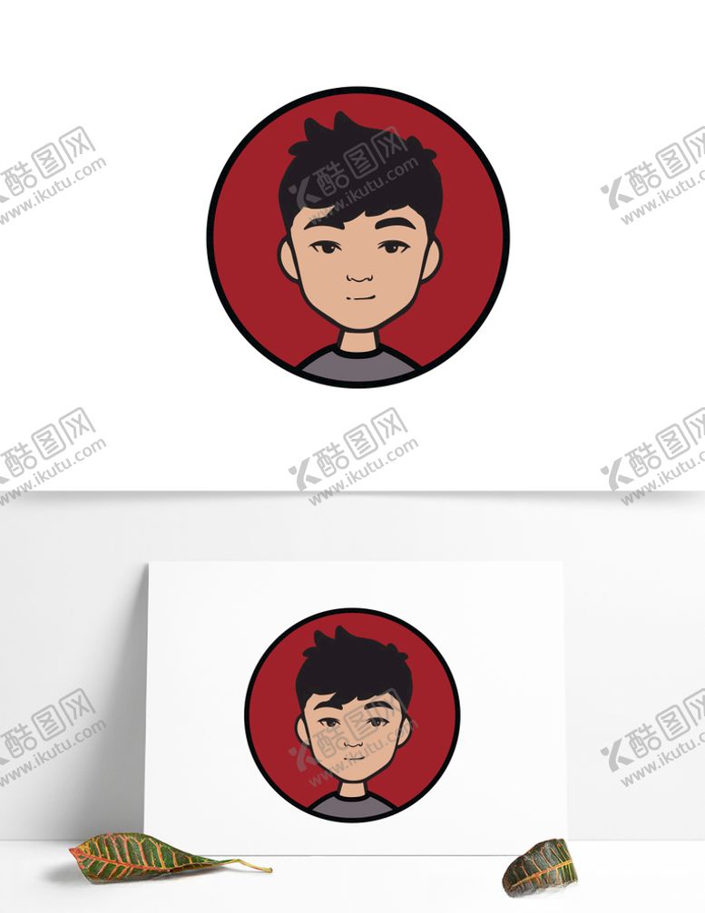 编号：49398909281032025050【酷图网】源文件下载-卡通人物矢量图男孩头像