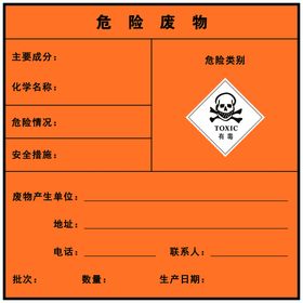 危险废物警示牌