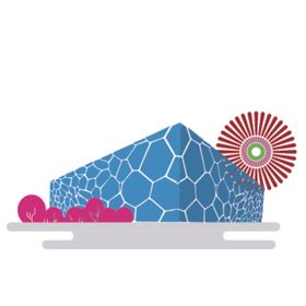 创意城市地标建筑物插画