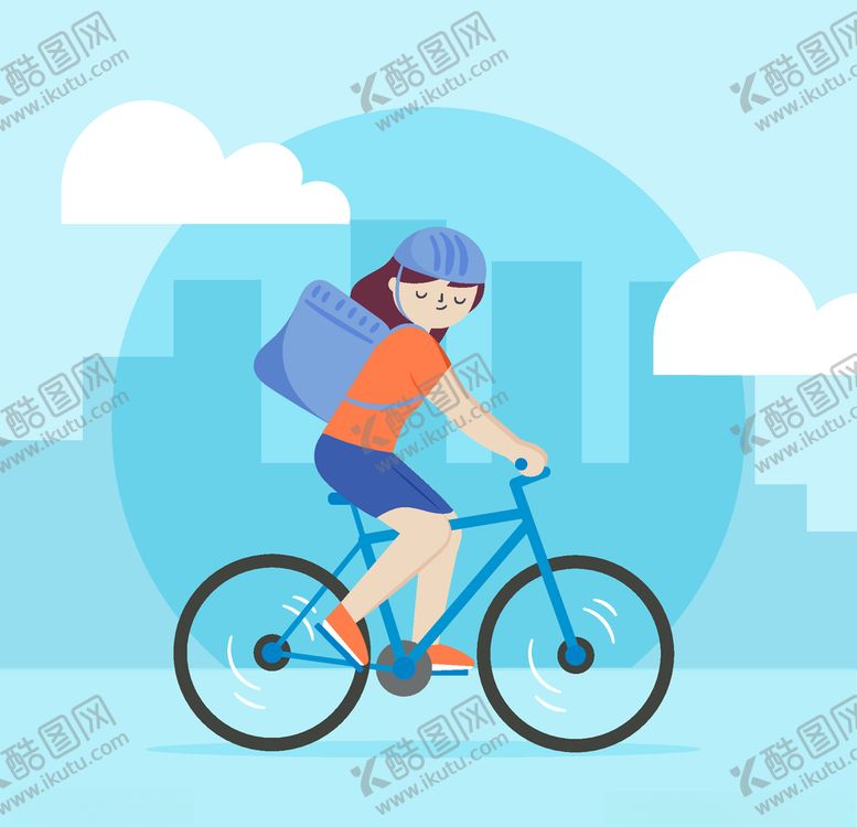 编号：24159309272035347741【酷图网】源文件下载-骑自行车