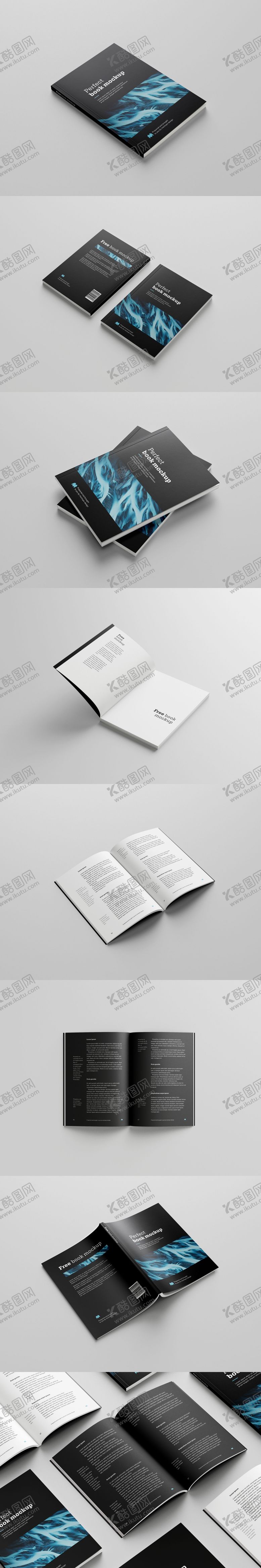 编号：84131507081332455933【酷图网】源文件下载-A4精品质感画册书籍样机