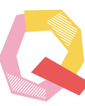 扁平化拼色矢量英文字母