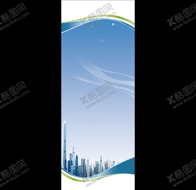 编号：75220805180417217923【酷图网】源文件下载-蓝色展架背景