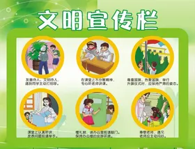 文明健康宣传栏