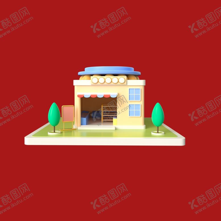 编号：63202502171836456362【酷图网】源文件下载-手绘店铺商铺