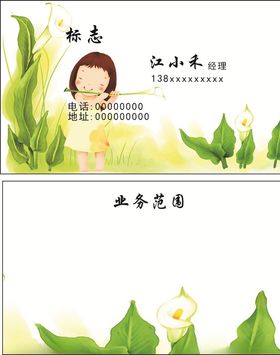 简洁名片卡大气公司