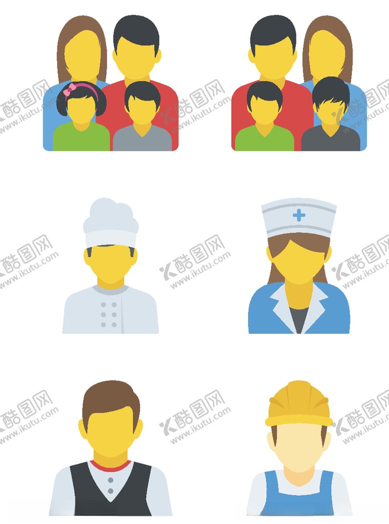 编号：74244706252113253545【酷图网】源文件下载-手绘人物图标